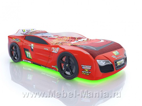 Кровать-машина R2 красная