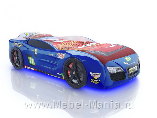 Кровать-машина R2 Синяя