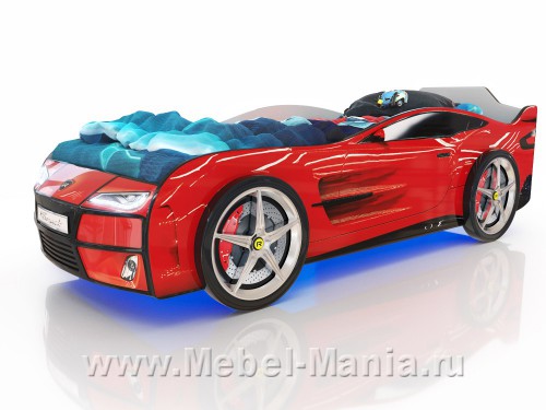 Кровать-машина Kiddy red