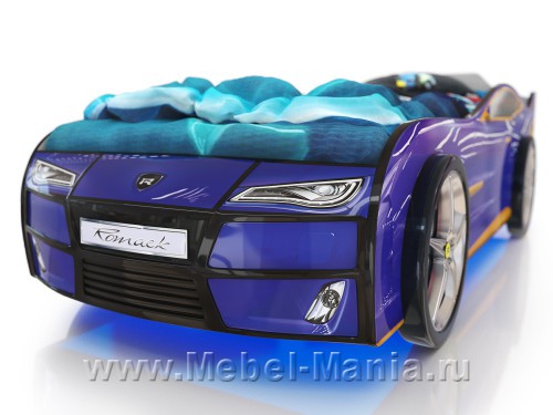 Кровать-машина Kiddy blue