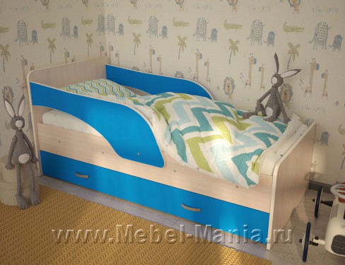 Детская кровать Максимка Синий