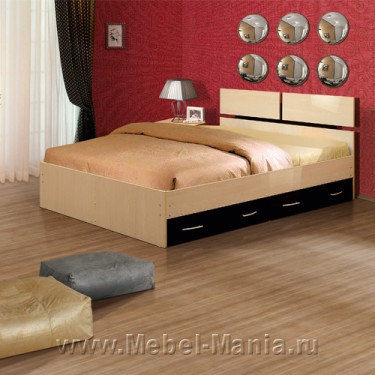 Кровать 1600х2000 с 2-мя ящиками