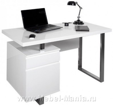 Стол для компьютера с тумбой DL-HG003/White