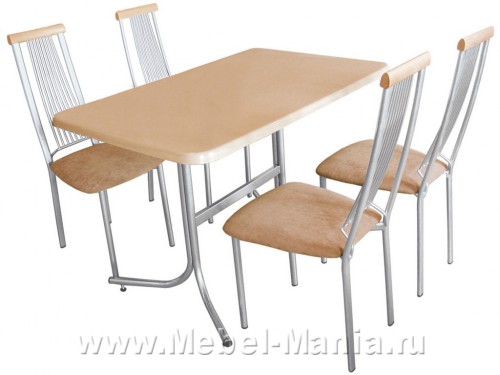 Стол c прямоугольной столешницей 120*80 + стулья