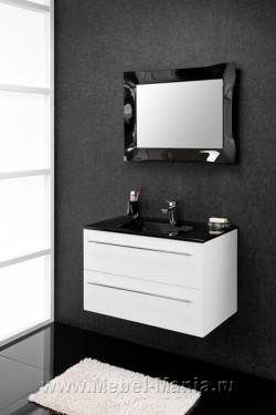 Комплект мебели для ванной Quadro Black 80