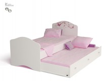 Кровать классик Фея Swarovski,960х1011х1952, 960х1011х1652 мм