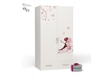 Шкаф 2-х дверный Swarovski Фея