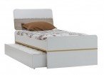 Кровать 90*200 с нижним ярусом для выдвижной кровати или ящика Solid
