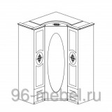 Шкаф угловой СП-001-09П: 1440х2250х1440 мм
