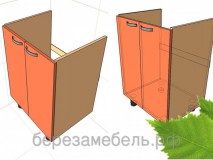 Кухонная Тумба 600 Под Накладную Мойку КХТ-16