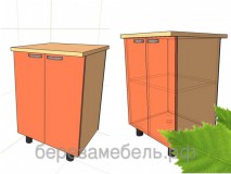 Кухонная Тумба 600 С Полкой КХТ-14