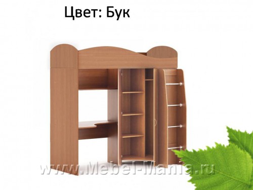 Детская Кровать Чердак Д-01