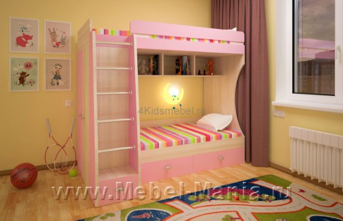Двухъярусная кровать 4Kids K07