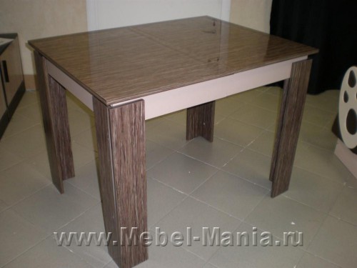 Стол обеденный раздвижной (КМ-40,рафия)