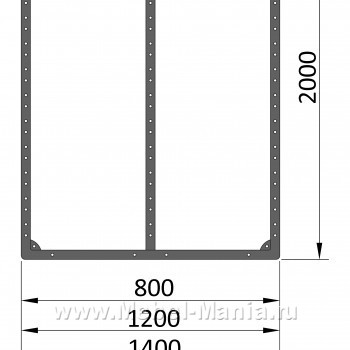Каркас кровати от 800 до 1800х2000