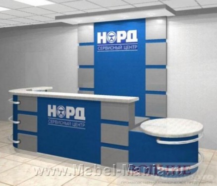 Административная стойка из искусственного камня
