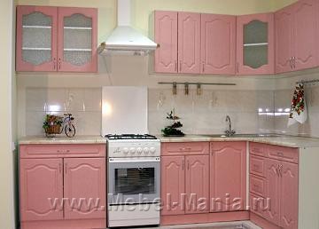 Кухонный гарнитур МДФ-Розовый классик