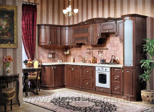 Кухня Марлен угловая орех